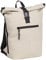 New Rebels Unisex Wasserabweisender Rolltop-Rucksack – 21l Rolltop-Backpack mit 15,6-Zoll-Laptopfach – Reiserucksack mit Klickverschluss – Rucksack mit Vordertasche – flexible Aufbewahrung - Beige