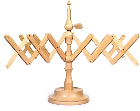 Brainmart Avvolgitore di Palline di Filato in Legno azionato a Mano e portacorda per avvolgitore rapido di Lana Swift Accessori per Maglieria e Uncinetto (Piano Tavolo in Legno Tedesco)