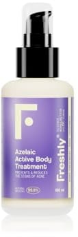Freshly Cosmetics Azelainsäure Active Körper Akne Behandlung. Pickel auf dem Rücken, hormonell bedingte Akne und andere Arten von Akne. 100ml