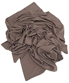 Ayenza Moda Weiches Crinkle-Hijab, bequemes Kopftuch, volle Abdeckung, blickdicht, Premium-Schal, türkische Qualität, mokka, Einheitsgröße