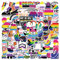 AUCEKO 100 Stück Gay Pride Aufkleber Pack Regenbogen Sticker Set wasserdichte Vinyl Sticker für Laptop Kinder Autos Motorrad Fahrrad Skateboard Gepäck Koffer Computer Aufkleber Graffiti Decal