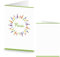 Logbuch-Verlag 10 Menükarten zum Beschriften & Bedrucken - bunte Fische - Speisekarte Tischdeko für Taufe & Kommunion DIN A5