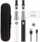 E Cigarettes Vape Pens Starter Kit VapeMaster H2 Dual Vape Pens, Easy To Fill And Charge, Long Lasting Battery, Pure Taste - No E-liquid, No Nicotine (Black White)
