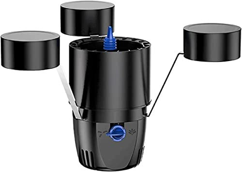 PARCJ Skimmer Flottant 2 en 1 pour Bassin, collecteur de Feuilles mortes Multifonction pour Bassin à Poissons avec 3 Modes de Fontaine, adapté pour broyeur de déchets de Bassin