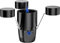 PARCJ Skimmer Flottant 2 en 1 pour Bassin, collecteur de Feuilles mortes Multifonction pour Bassin à Poissons avec 3 Modes de Fontaine, adapté pour broyeur de déchets de Bassin