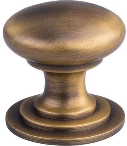 Carlisle Brass Solid Victorian Cabinet Knob, Antique Brass (50mm Diameter)
