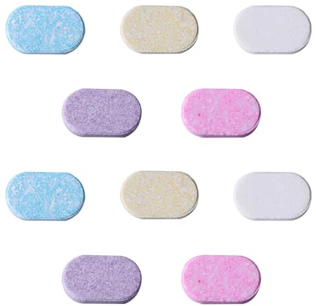 10 Pcs Scent Foaming Hand Soap Refill Tablets, Plastic Free Sustainable Hand Foam Wash Refill Tablets for Kitchen Bathroom, Eco-friendly Wash Pods Effervescent Liquid Soap Tabs, 5 Scent