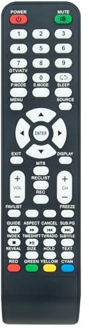 AULCMEET Mando a Distancia Reemplazo para KUNFT QILIVE AQPROX APPTV24FHD APPTV50FHD APPTV32 APPTV40FHD 134883/Q22967B Q.24-984B 134886/Q24-984B Q24H202W 134893/Q24.984W 24-985B K3642X22F