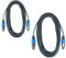 Paccs 2 x 10 m Lautsprecherkabel, Speakon Stecker 4 pol, PA Boxenkabel 2 x 1.5mm²
