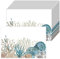 Tarklanda 50 tovagliette di Carta estive tovagliette USA e Getta con Stelle Marine Corallo e Conchiglia, Oceano Tropicale tovagliette di Carta 40x28 cm, per Cucina, Vacanze, Feste