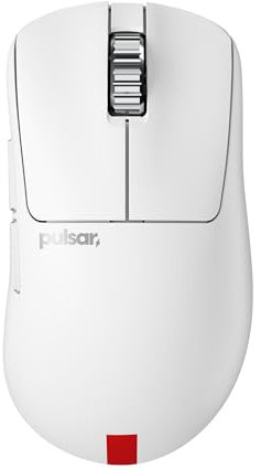 Pulsar Gaming Gears - Ratón inalámbrico Xlite V3 ES para juegos, edición limitada, ergonómico, interruptor óptico, pantalla OLED, sin controlador, sensor PAW3395, batería de 100H, dongle 4K incluido