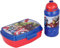 Set borraccia e portamerenda Avengers Marvel 2 pezzi set pranzo per bambini in plastica riutilizzabile BPA Free