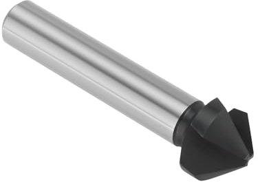 Create idea Kegelsenker-Bohrer, 90 Grad, 3 geriffelt, Fasenfräser, 16,5 mm, M35, Hochgeschwindigkeitsstahl, TiAIN-beschichtete Kegelsenker-Fräser-Bits, 60 mm x 10 mm, geeignet für Metalle,