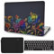 FFBOFFC Estuche Compatible con MacBook Pro 15 Pulgadas Modelo A1398 con Pantalla Retina 2015 2014 2013 2012 Versión, Plástico Carcasa Protección Funda & Bolsa & Teclado Cubierta, Flor Luminiscente