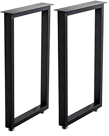 Pieds de table modernes en acier noir robuste de 70/100 cm de haut, pieds de bureau industriels pour bricolage, table à manger, pieds de meubles de rechange