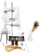 500ml Distillation Apparatus Kit Laboratory Glass Set Distilling Set Lab Distillation Apparatus Essential Oil Pure Water Glassware Kits Lab Essential Oil Distillation Apparatus Water Distiller Purifie