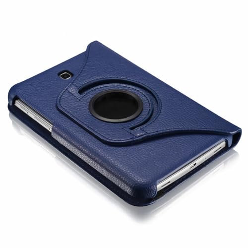 FAYGAOAI Azul, Funda Giratoria para Samsung Galaxy Tab 4 7,0 Pulgadas (SM-T230/T231/T235), Soporte Giratorio 360 Grados y Función de Encendido y Apagado con Visión Multiángulo.