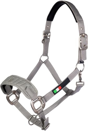 HKM Livigno Head Collar Stone Grey Cob