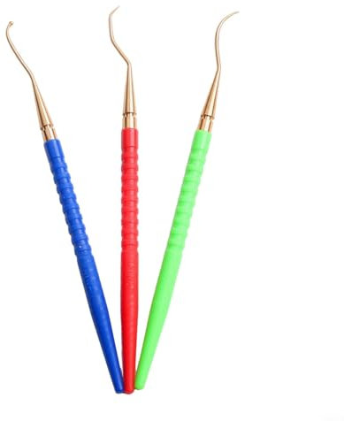 Reparatur-Set für Tauchen, mit Messing-Pick-Haken, Kunststoffgriff, O-Ring, Federscheibe, Entfernungsset für Reglerwartung, 3 Stück