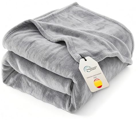AiTodos® Kuscheldecke Flauschig Decke Sofa – 270 x 230 cm, Mehrzweckdecke für Sofa, Bett und Büro, Weich, Warm und Maschinenwaschbar (Grau)