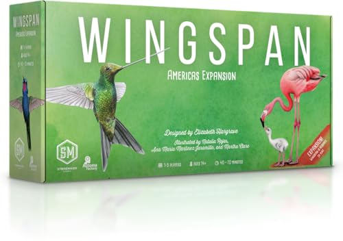Stonemaier Games | Wingspan - Amerika-Erweiterung | Brettspiel | für 1-5 Spieler | ab 14 Jahren