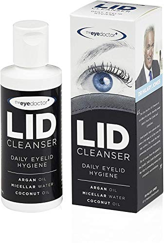 The Eye Doctor Augenlidreiniger – Entfernen Sie Schmutz und Make-up von den Augenlidern – Geeignet für empfindliche Augen – Enthält Arganöl, Kokosnussöl und Mizellenwasser 100 ml