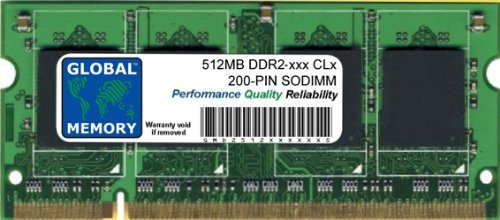 Global Memory - RAM RAM RAM di memoria DDR2 400/533/667/800 MHz, 200 PIN SODIMM per computer portatili/notebook