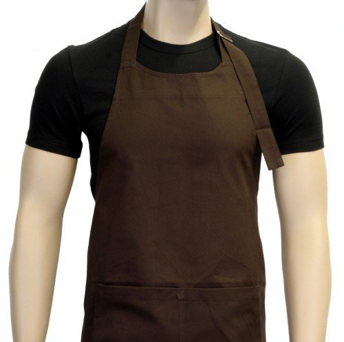 Coole-Fun-T-Shirts Grillschürze Uni in vielen Farben ! - Grillen - BBQ Grill SCHÜRZE GRILLSPORT Kochschürze Braun
