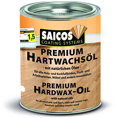 Saicos 3385 300 Premium Hartwachs Öl 0.75 l palisander