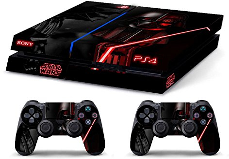 Skin Kompatibel für PS4 HD STAR WARS BLACK - limited edition DECAL COVER Schutzhüllen Faceplates BUNDLE