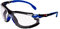 Solus S1101skt Lunettes de sécurité, anti-buée, cadre objectif clair, bleu/noir