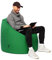 PATCH HOME Patchhome Sitzsack Tropfenform - Grün für In & Outdoor XXL 420 Liter - mit Styropor Füllung in 25 versch. Farben und 3 Größen