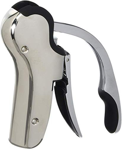 Keissco Cavatappi compatto a leva verticale in acciaio inox con taglierina per fogli