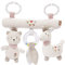 Fehn Activity-Trapez Peru - Flexibles Baby Spieltrapez für Kinderwagen, Babybett und Babyschale - Stoff-Lernspielzeug zur Förderung des Greifsinns und der Motorik - Für Babys & Kinder ab 0+ Monaten