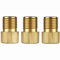 3Pcs Presta to Schrader Bicycle Brass Valve Adaptor with Seal Black O-Ring Bike Adapter Converter