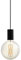 EGLO Pendelleuchte Pozueta, 1 flammige Schnurpendel Hängelampe Vintage, Industrial, Hängeleuchte aus Stahl in Schwarz, Esstischlampe, Wohnzimmerlampe hängend mit E27 Fassung, Ø 12,5 cm