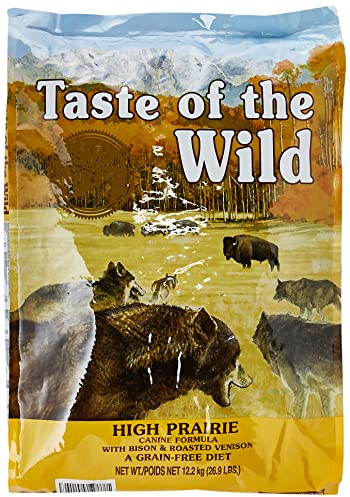 Taste of the Wild, High Prairie Getreidefreies Trockenfutter für Hunde mit geröstetem Wild & Bison, 12,2 kg, 1 Stück