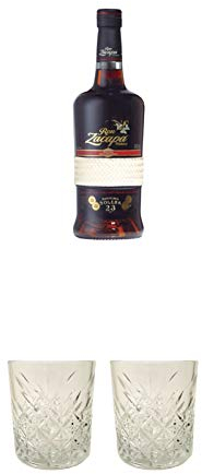 Zacapa Rum Solera Sistema 23 Centenario 1,0 Liter + Rum Glas 1 Stück + Rum Glas 1 Stück