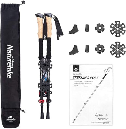Dreiteiliger Fernwind-Teleskop-Trekkingstock aus Carbon
