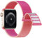 Lobnhot Nylon Strap Compatible with Apple Watch Straps 44mm 42mm 45mm 46mm, Adjustable Sports Band Compatible for iWatch Series 10 9 8 7 6 SE 5 4 3 2 1, Pomegranate