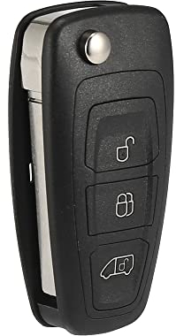 X AUTOHAUX 3 Key Button Car Key Fob Flip Key Case Shell for Ford Transit Tourne