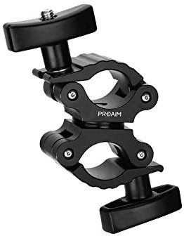 Proaim Morsetto doppio girevole 38-50mm per rotaie di velocità |Per Palo dell'impalcatura/barre/aste | rapida e sicura, girevole a 360°, Carico utile 150kg/330lb (P-DSCL-01)