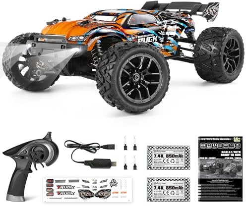 HAIBOXING RC Cars,1:18 36 KM/H High Speed Remote Control Cars for Adults Kids,2.4GHz 4WD Waterproof Off-Road Monster Truck with Two Batteries, ALL Terrain Buggy Vehicle Car Toy Gifts for Boys