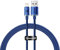 Baseus Crystal Shine Fast Charging 2.4A Lightning Kabel 1.2m-blau