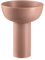 blomus Vase MIYABI | Blumenvase aus Steingut | Dekovase Farbe Terracotta | Größe L | 17L x17B x 21H cm