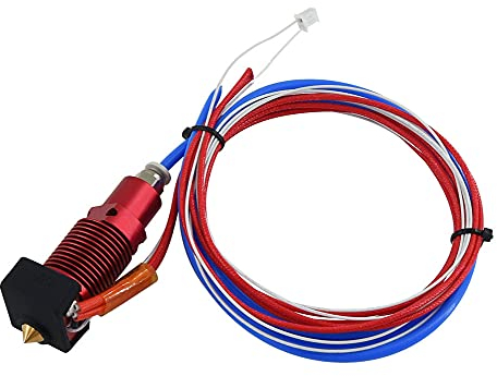 Ruimou Extruder-Hot-End-Kit, zur Aufrüstung von CR-10S Pro, CR-10 Max, CR-10S Pro V2 3D-Drucker-Extruder mit MK8-Hot-End-Kit, mit Aluminium-Heizblock-Hot-End-Kit, 0,4mm Düse - 24V 40W