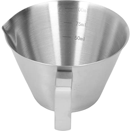 Misurino in Acciaio Inossidabile Misurino per caffè Forniture per la Cottura in Acciaio Inossidabile Misuratore di Scala in Acciaio da 100 ML per Bevande Al tè Al Latte Misurini