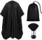 Yinke Cape Coiffure Set de Brosses Pour le cou avec sac de Rangement Cape de Coiffure de ImperméAble Pour la Coiffure à Domicile et le Salon de Coiffure Tablier Coiffure Professionnel