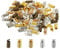 PATIKIL Cord End Caps, 100Pcs 3.5x8.5mm Metal Spring Coil End Tips Crimp Terminators Caps for Jewelry Making Bracelets Necklace DIY Crafting, Multicolored