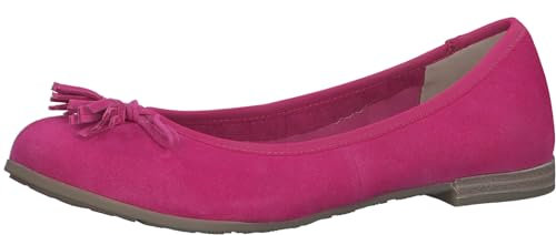 MARCO TOZZI Ballerine Donna in Pelle con Fiocco, Rosa (Pink), 40 EU